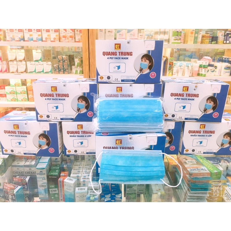Khẩu trang 4 lớp kháng khuẩn