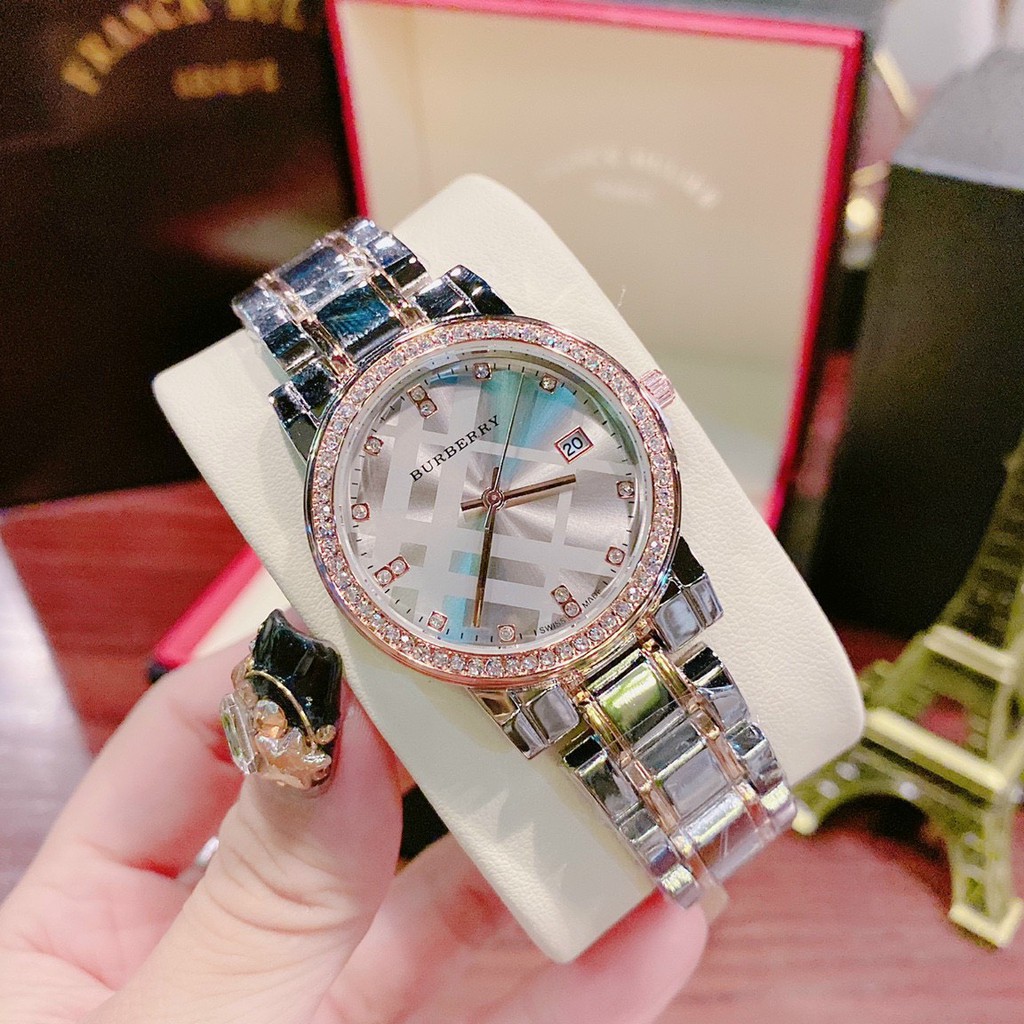 Đồng hồ nữ đeo tay BURBERRY cao cấp thời trang đẹp  dây thép không gỉ bảo hành 12 tháng freeship -DHN15 | BigBuy360 - bigbuy360.vn