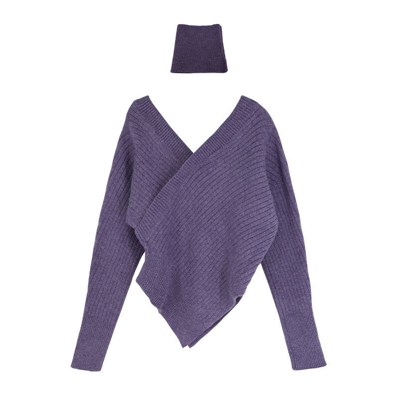 COZOK Áo sweater Dáng Ôm Phong Cách Thời Trang Retro