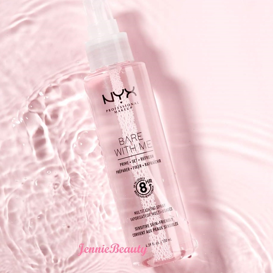 [Hàng USA] Xịt khoáng khóa nền giữ lớp trang điểm NYX Bare with Me Setting Spray (130ml)