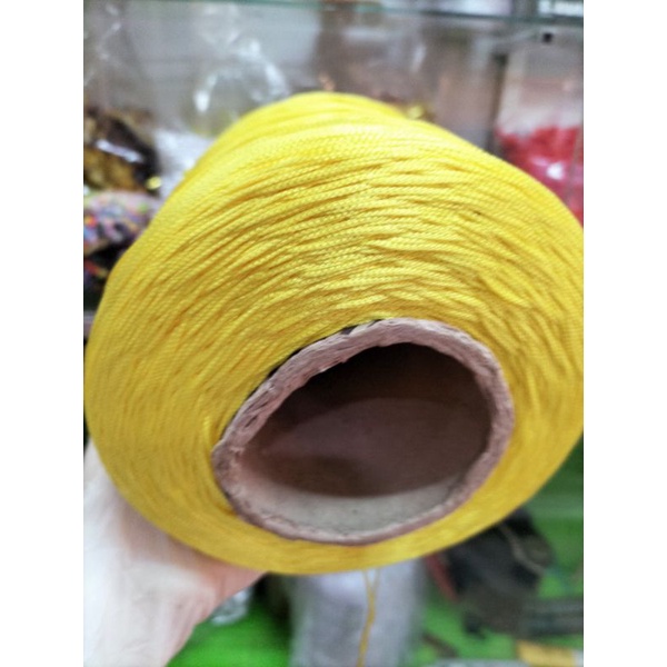 Cuộn dây dù màu vàng siêu to dài 1.200m nặng 1kg làm vòng