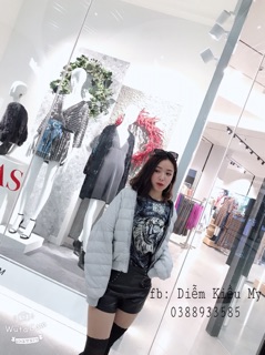 áo phao lông vũ siêu nhẹ