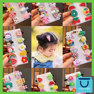 Set 10 kẹp tóc dễ thương ⚡ Siêu bền ⚡ Cặp tóc phong cách Hàn Quốc cho mẹ và bé