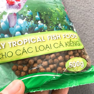 3 Gói Thức Ăn Cá ShangHai Viên To 500g, Vừa Miệng Cá Size Lớn, Giúp Cá Cảm Giác Đớp Mồi, Mau Ăn, Chóng Lớn