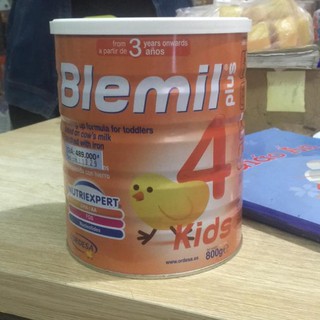 Sữa bột Blemil Plus 4 - 800g (dành cho trẻ từ 3-6 tuổi)