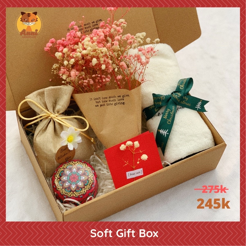 Set quà tặng độc đáo handmade 5 món Beauty Gift Box (Hộp draft cao cấp)