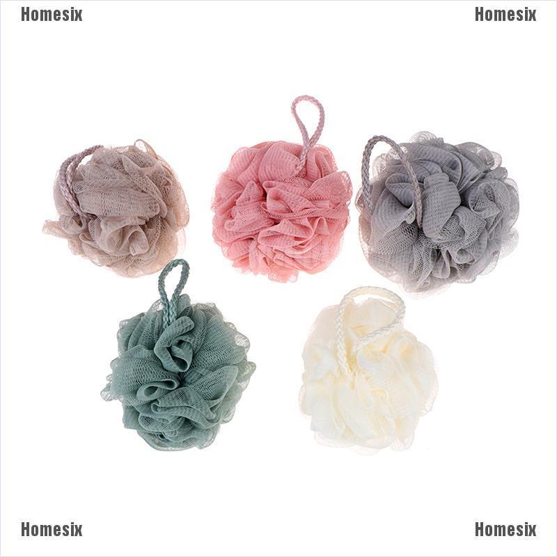 [zHMSI] 1pc Loofah Bath Ball Mesh Sponge Milk Shower Bathroom Supplies Bath Soft Flower TYU