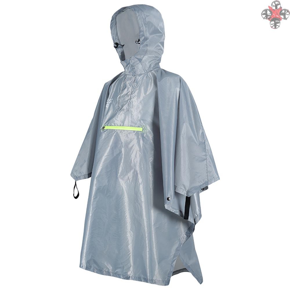 Áo mưa chui đầu chống nước với dải phản quang thời trang cho nam nữ