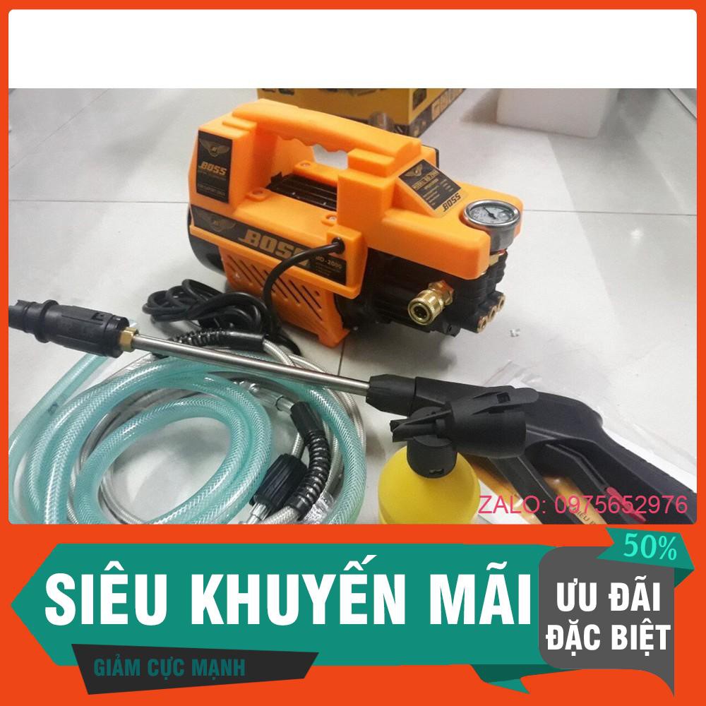 Máy rửa xe áp lực cao BOSS - 3000W (kèm bình tạo bọt tuyết) Hàng loại 1