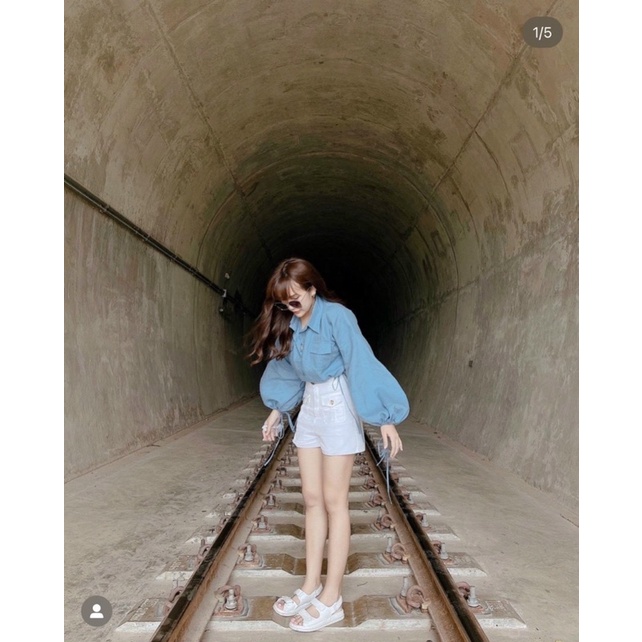 SET ÁO XANH BO EO QUẦN SHORT