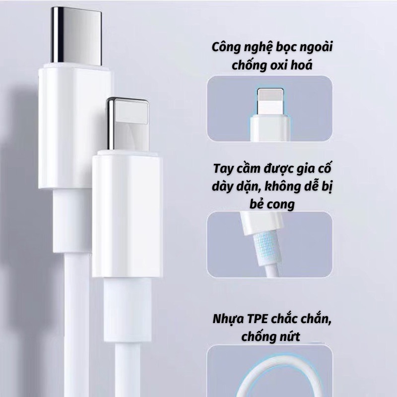 Sạc Điện Thoại Bộ Sạc Nhanh 20W Công Nghệ PD Siêu Tiết Kiệm Thời Gian Gia.dung.hoang.anh