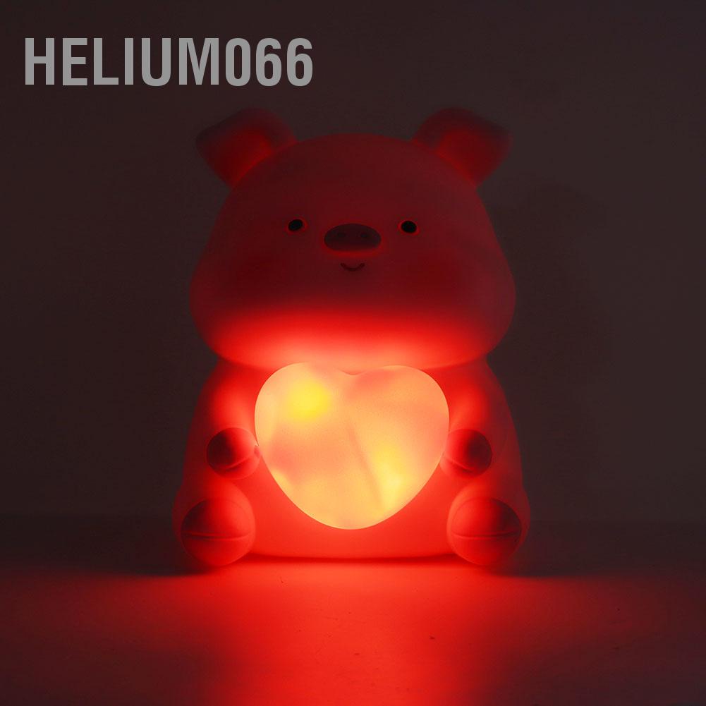Heo đất tiết kiệm hình dáng chú heo hoạt hình có đèn ngủ dễ thương làm quà tặng cho bé/ trang trí nhà cửa