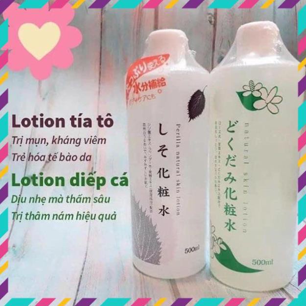 Nước hoa hồng lotion toner Dokudami  Tía tô / Diếp Cá 500ml Nhật Bản