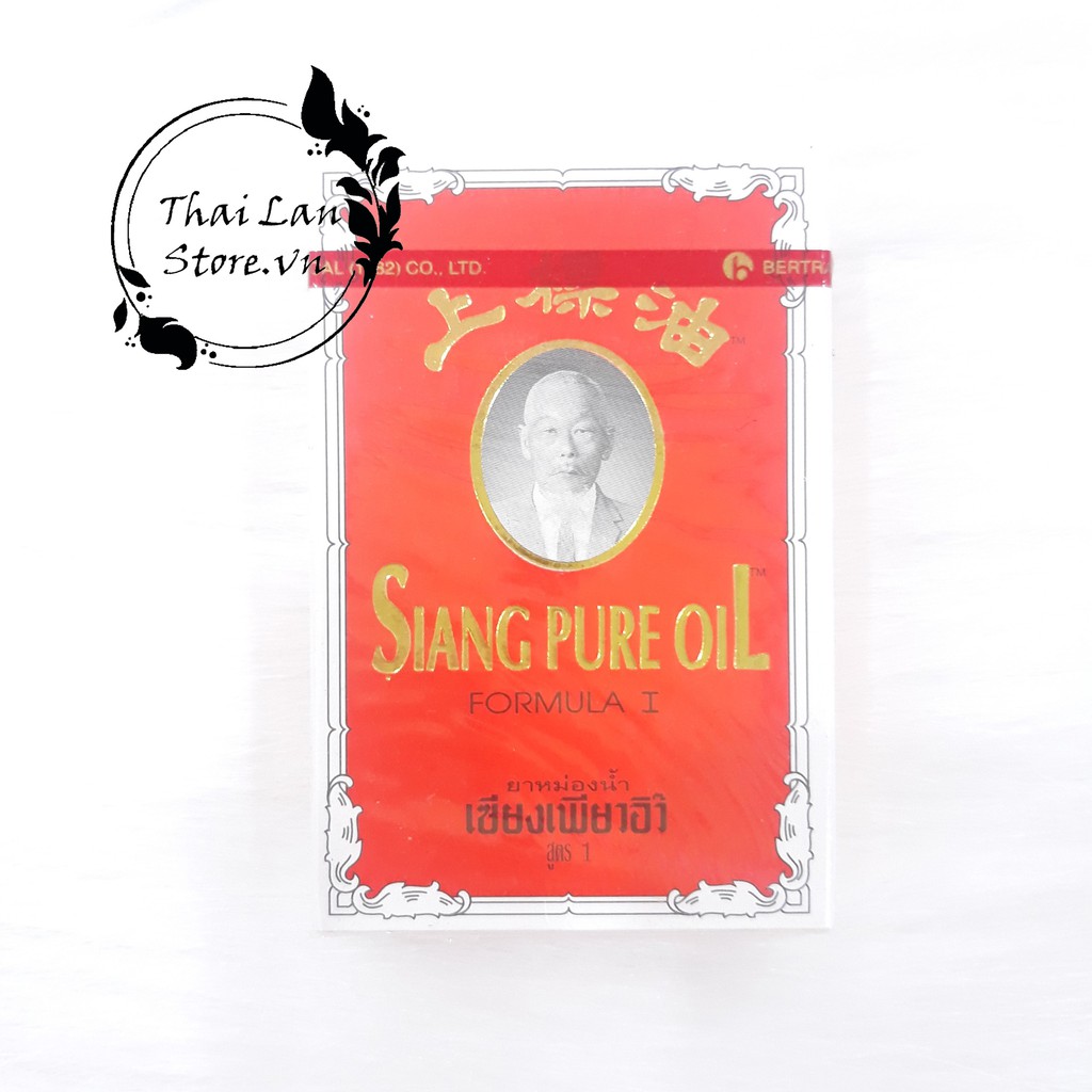 Dầu Gió Ông Già Thái Lan Siang Pure Oil Nước Vàng 3ml