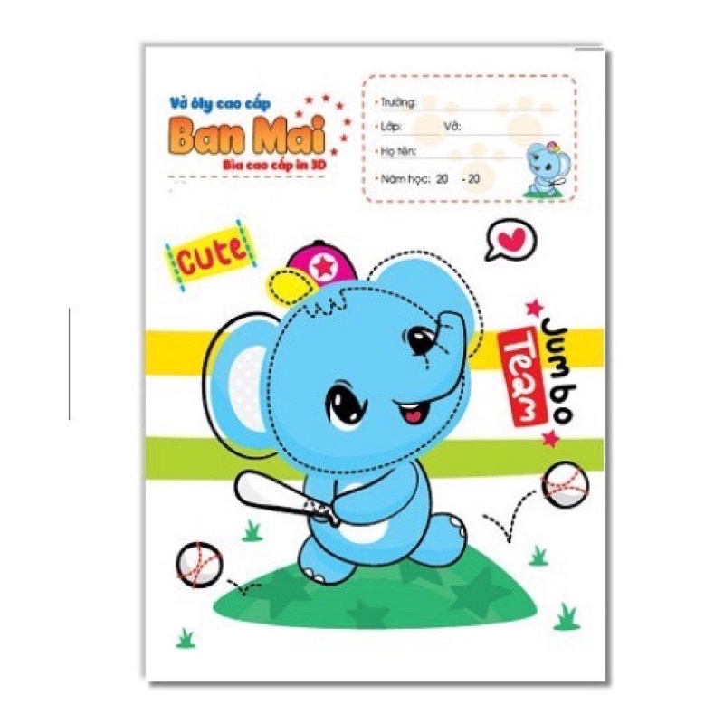 Vở ô ly Cao Cấp 7 sao - Ban Mai - Hải Tiến ( 4 ô ly)