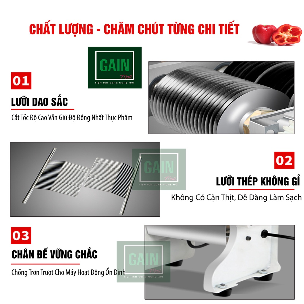 Máy Thái Thịt Tươi Sống Thịt Chín Đa Năng Chính Hãng LIFECODE, Công Suất 550W, BH 18 Tháng Đổi Lỗi 6 Tháng