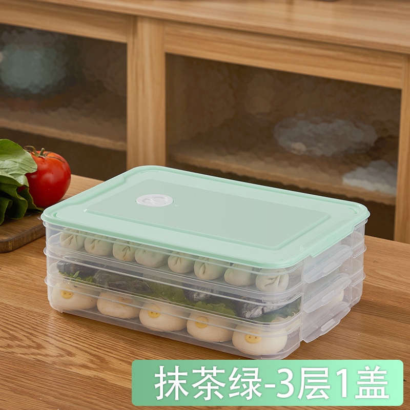 Hộp Đựng Bánh Bao Đông Lạnh Nhiều Tầng Bằng PP Wonton