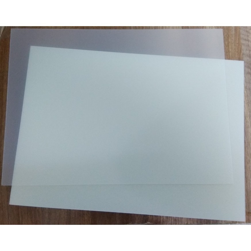 [CHẤT] 10 tờ Bìa nhựa sần mờ dày 1mm khổ A4 (21,2x30cm) (A4 Plastic cover Pgrand 1.0)