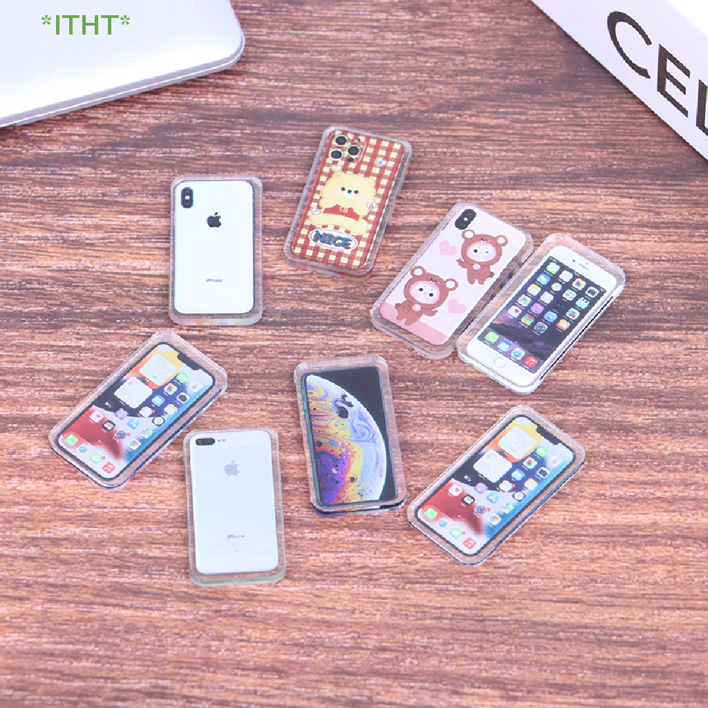 Đồ trang trí Điện Thoại Di Động Mini Tỉ Lệ 1: 12 Trang Trí Nhà Búp Bê Mới