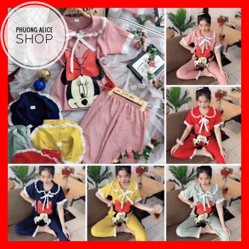 ❤️HOT HOT HOT❤️ Đồ bộ tiểu thư mặc ở nhà ảnh thật shop tự chụp