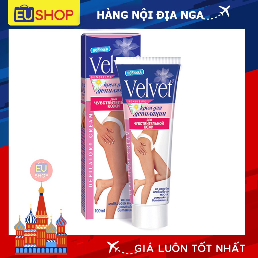 Kem tẩy lông Velvet dành cho da nhạy cảm  Tuýp 100ml