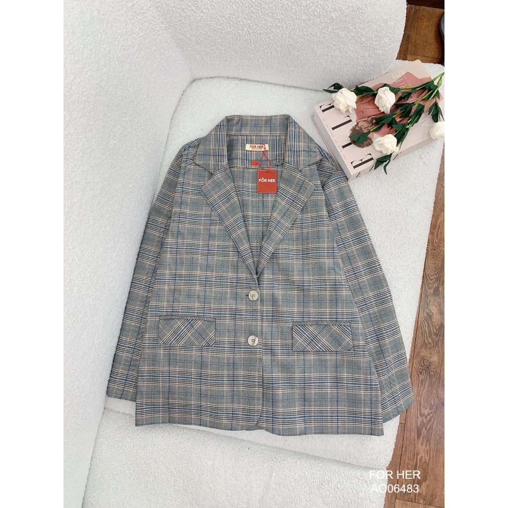Áo vest FOR HER 2 nút sọc AO0639 AO0648 AO0727
