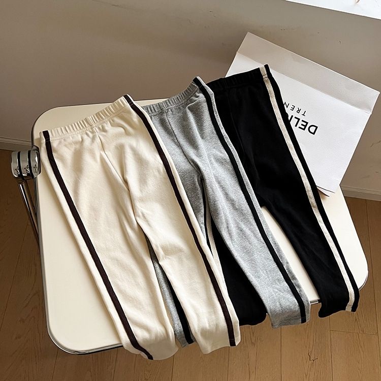 [Hợp Thời Trang Dễ Phối Đồ] Quần Legging Cotton Tinh Khiết Thoải Mái Ôm Dáng Co Giãn Phong Cách Hàn Quốc Mùa Thu Cho Bé Gái