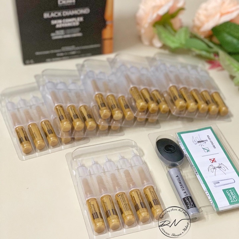 Ampoule Chống Oxy Hoá, Trẻ Hóa &amp; Sáng Da MartiDerm Black Diamond