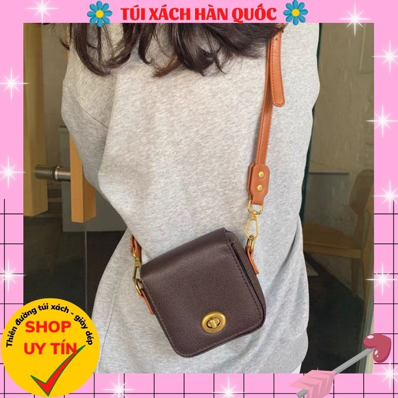 Túi Đeo Chéo Nữ Khóa Vặn - Túi Đựng Điện Thoại Đi Chơi Phong Cách Hàn Quốc 269