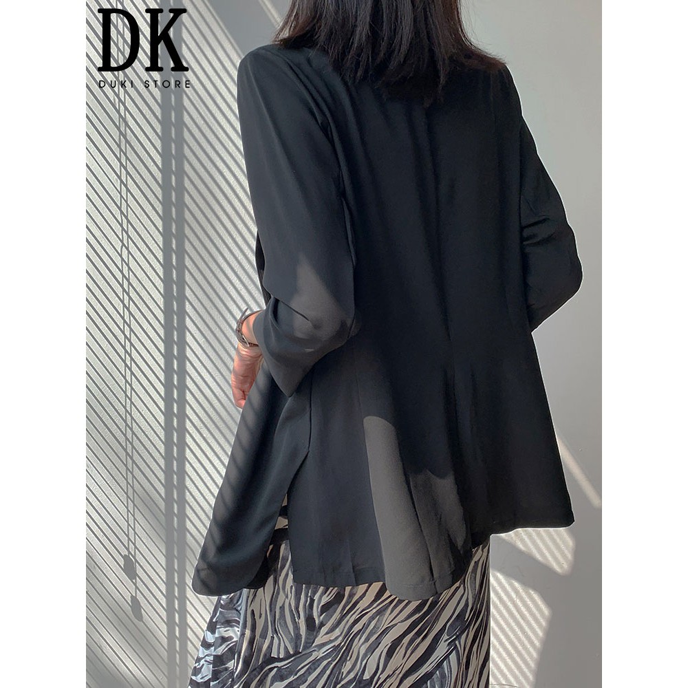 HOT 2023 | Áo khoác vest nữ blazer màu đen sang choảnh BLU0007 - DUKI STORE