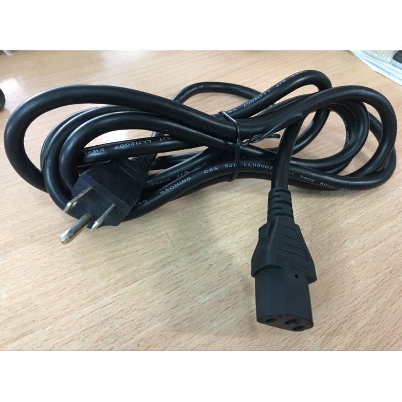 Dây nguồn 3 chấu VOLEX NEMA C13 13A 125V 3x1.31mm 16AWG Length 2.5M
