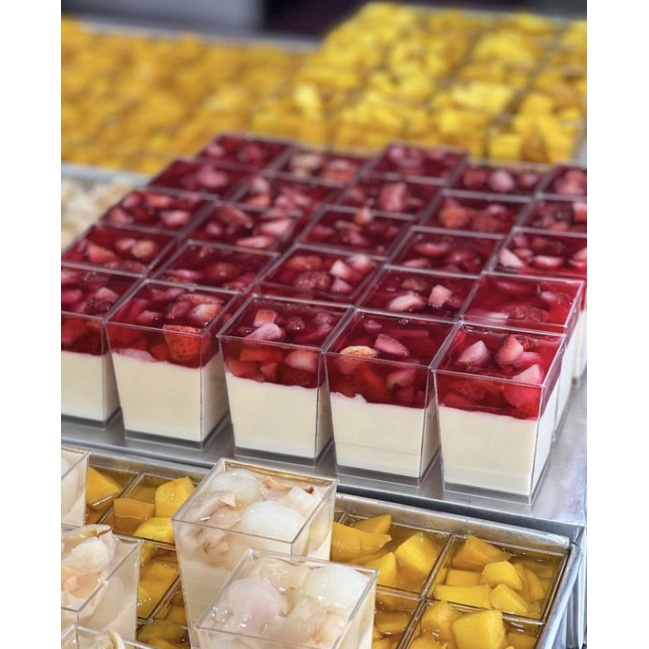 Bánh Panna Cotta vị dâu, đào, socola Bếp Của Mẹ ONICI set nguyên liệu 500g