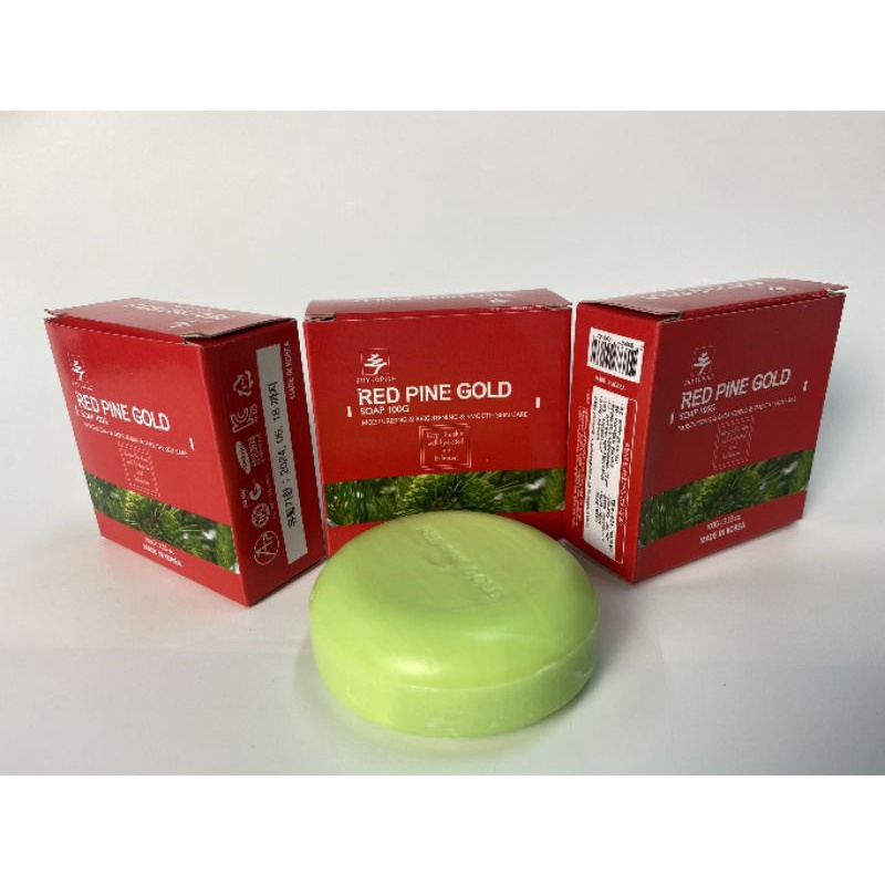 XÀ BÔNG TINH DẦU THÔNG ĐỎ RED PINE GOLD SOAP