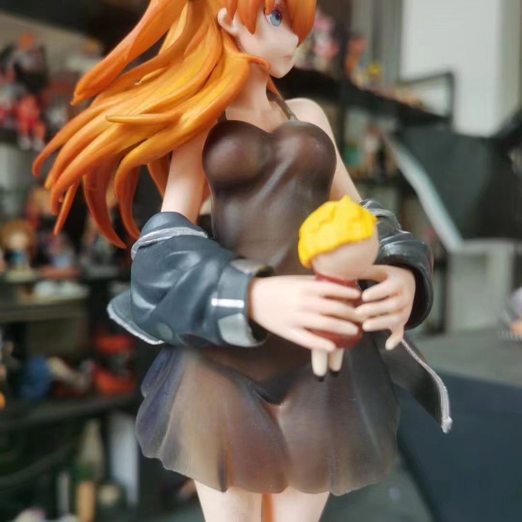 Mô Hình Nhân Vật Asuka Langley Soryu Shikinami Asuka Bằng PVC Cao 23cm Có Thể Tháo Rời