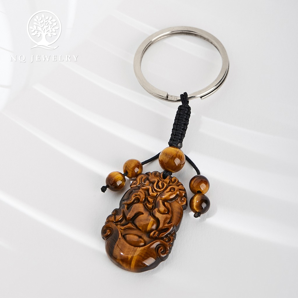 Móc khóa 12 con giáp vàng nâu - NQ Jewelry