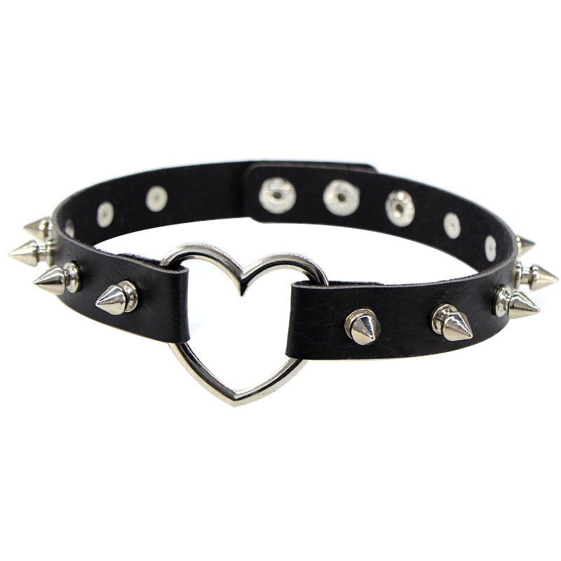 Vòng Cổ Choker Da Pu Phong Cách Gothic