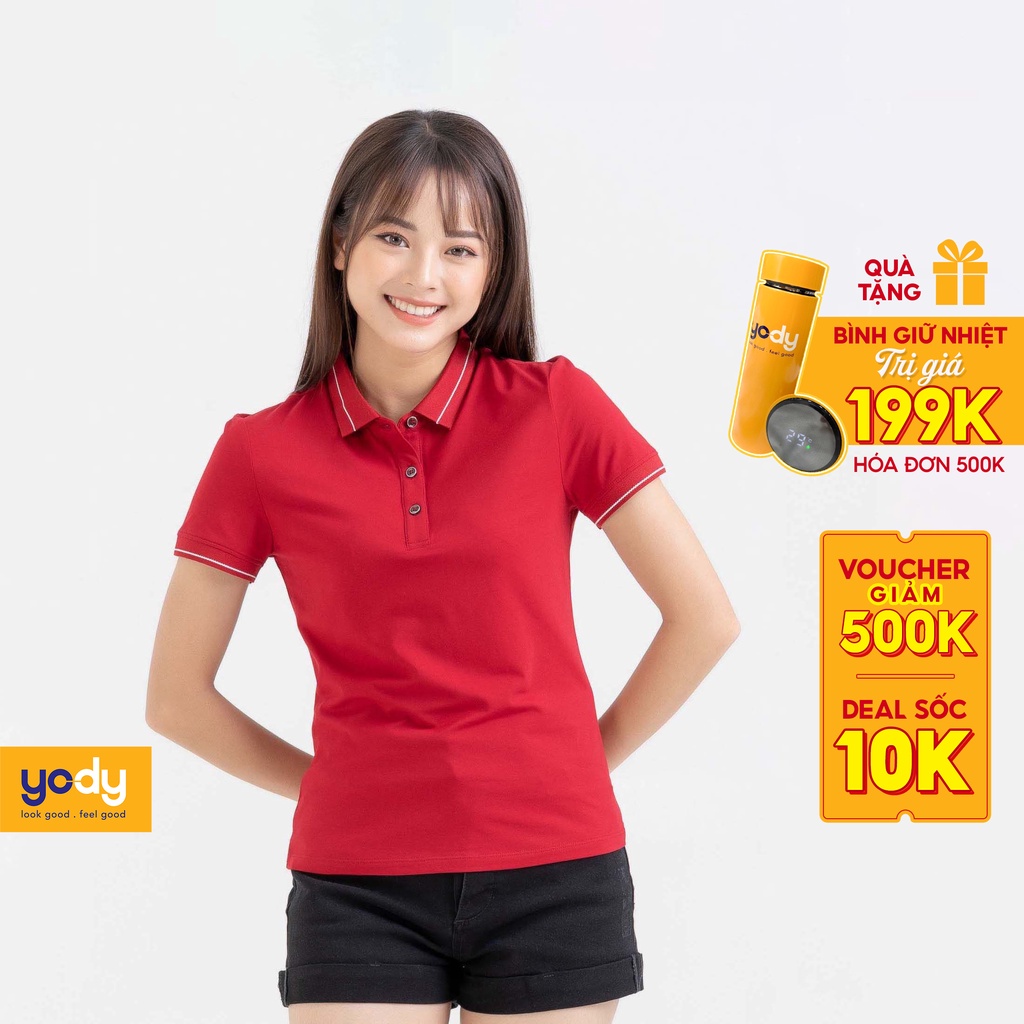 Áo Polo Nữ Yody Cotton Pima Siêu Mát Siêu Nhẹ Thấm hút tốt  APN3010