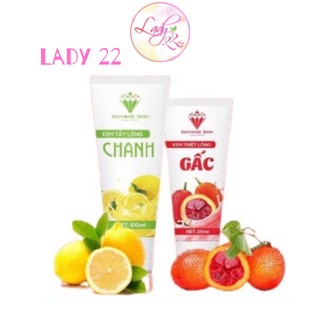 Kem Tẩy Lông Chanh Gấc Diamond Skin,Wax Lông,Tẩy Lông Vĩnh Viễn