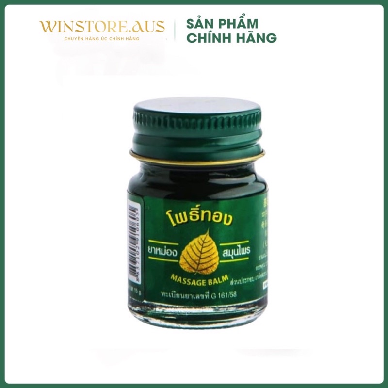 Dầu Cù Là Lá Bồ Đề Massage Balm Thái Lan Lọ 15g Giảm Phong Thấp Mỏi Vai Gáy