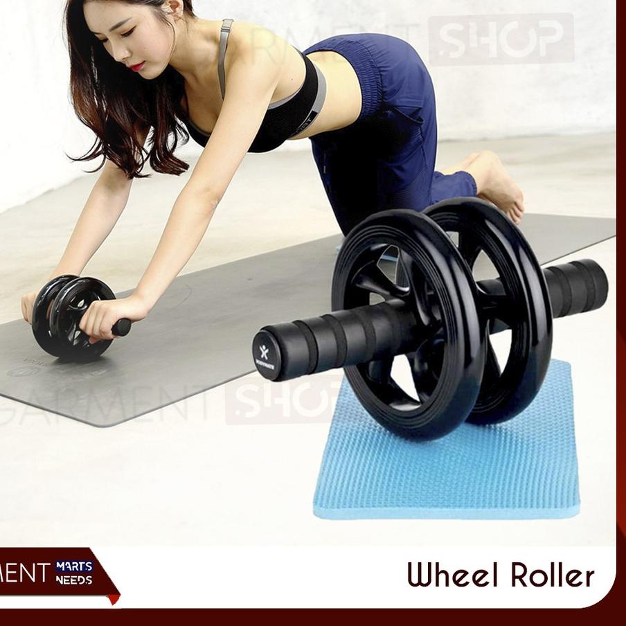 Bán chạy!!! Bánh xe lăn bằng ABS dùng tập Gym tiện dụng Qqr-288