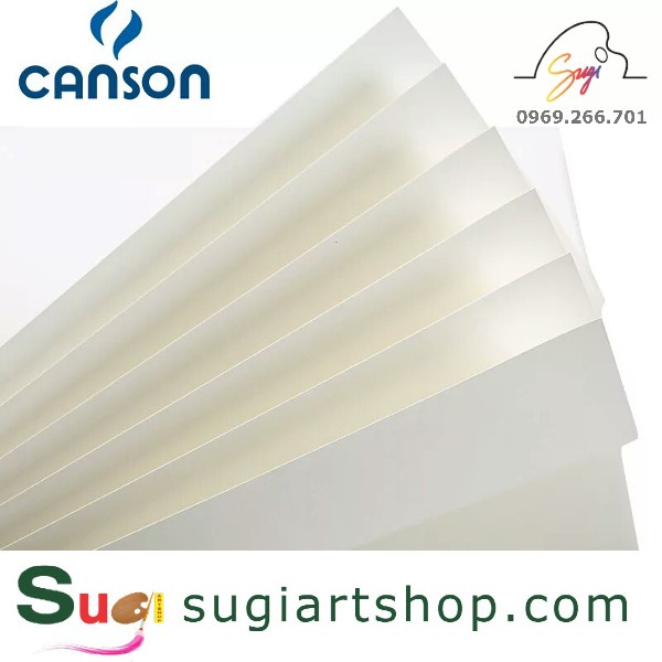 [SUGI-ART]- Giấy Canson Pháp định lượng 180gsm (XẤP 10 tờ)