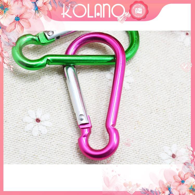 Móc khóa EDC carabiner KOLANO móc chìa khóa xe, móc balo du lịch, dã ngoại, phượt nhôm siêu bền HG-001091