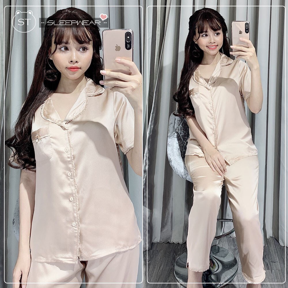 ✪ SIÊU SALE - [LỤA BÈO DÀI] BỘ LỤA BÈO TAY NGẮN QUẦN DÀI ✪ | BigBuy360 - bigbuy360.vn