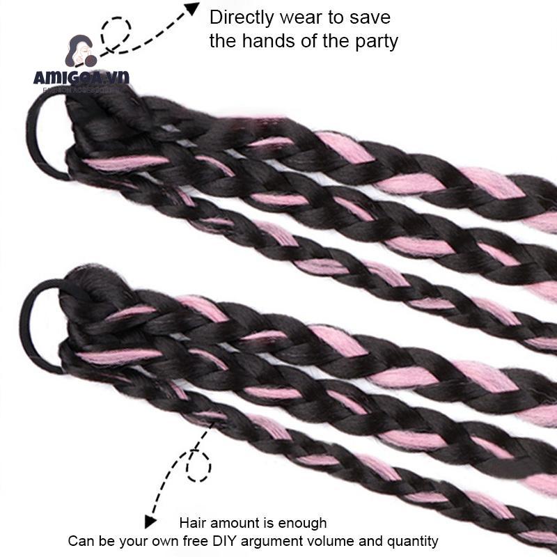 ✨✨Mới Dây Buộc Tóc Đuôi Ngựa Bằng Cao Su Tổng Hợp Tự Nhiên Dành Cho Nữ