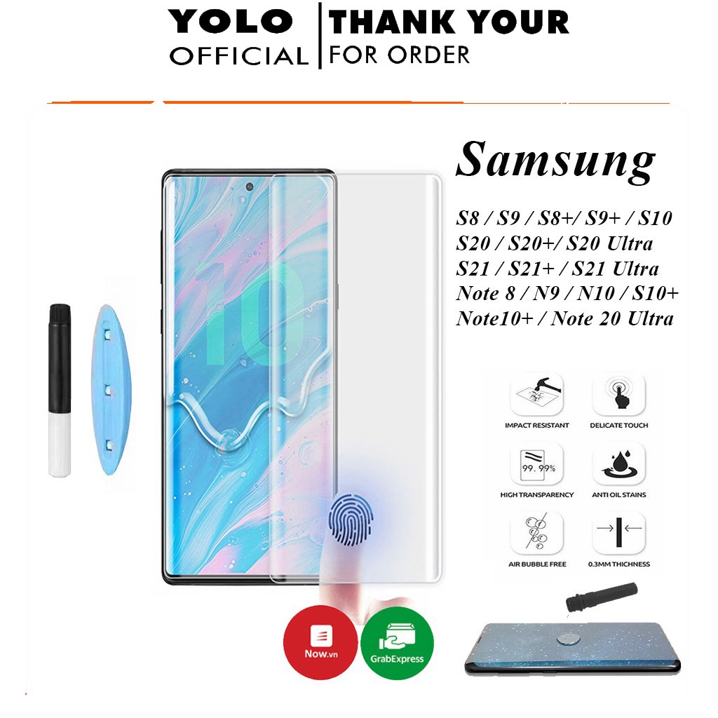 Cường lực samsung S20+ S20 Ultra S20 S21 S21Ultra S21+ S10 S10+ S8 S9+ S9 S9+ Note 8 Note 9 Note 10+ Note 20Ultra Keo UV