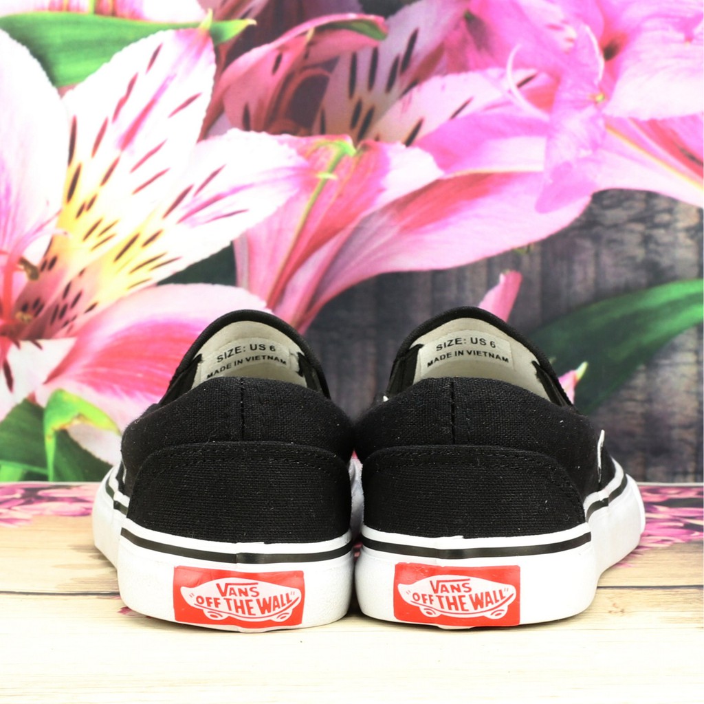 Giày Slip on Van Vải canvas Màu Đen