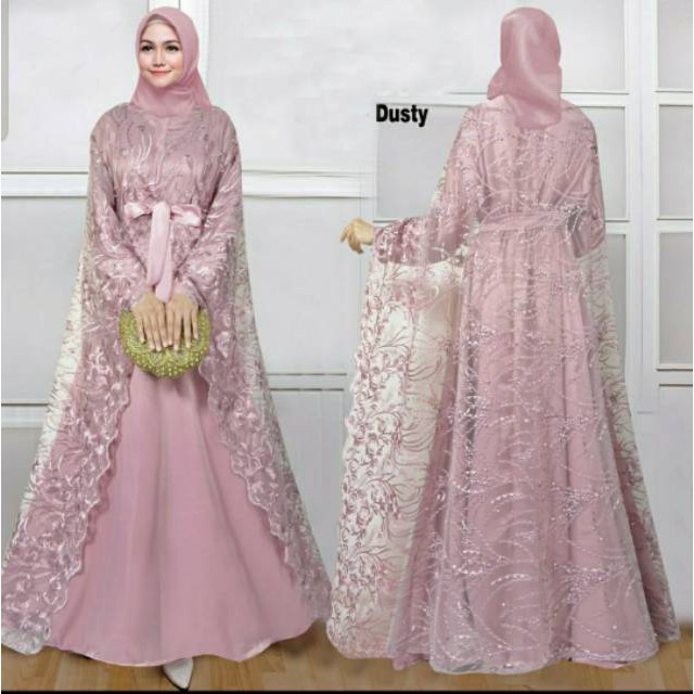 Bejtv✔ Áo Choàng Nhung Maxi AMINAH SATEN LD110 PJG135 Sang Trọng | BigBuy360 - bigbuy360.vn