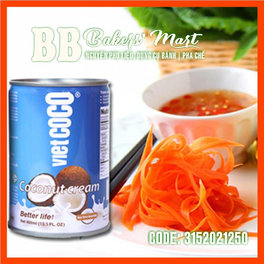 [Mã 156FMCGSALE hoàn 8% đơn 500K] 💥 RẺ VÔ ĐỊCH 💥 Nước cốt dừa VIETCOCO Xanh - Lon 400ml (BAO BÌ MỚI 06/2021) | BigBuy360 - bigbuy360.vn