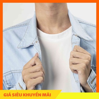 Áo khoác Jean Nam in 2416 cá tính, áo khoác bò Nam cao cấp Oval.Shop01