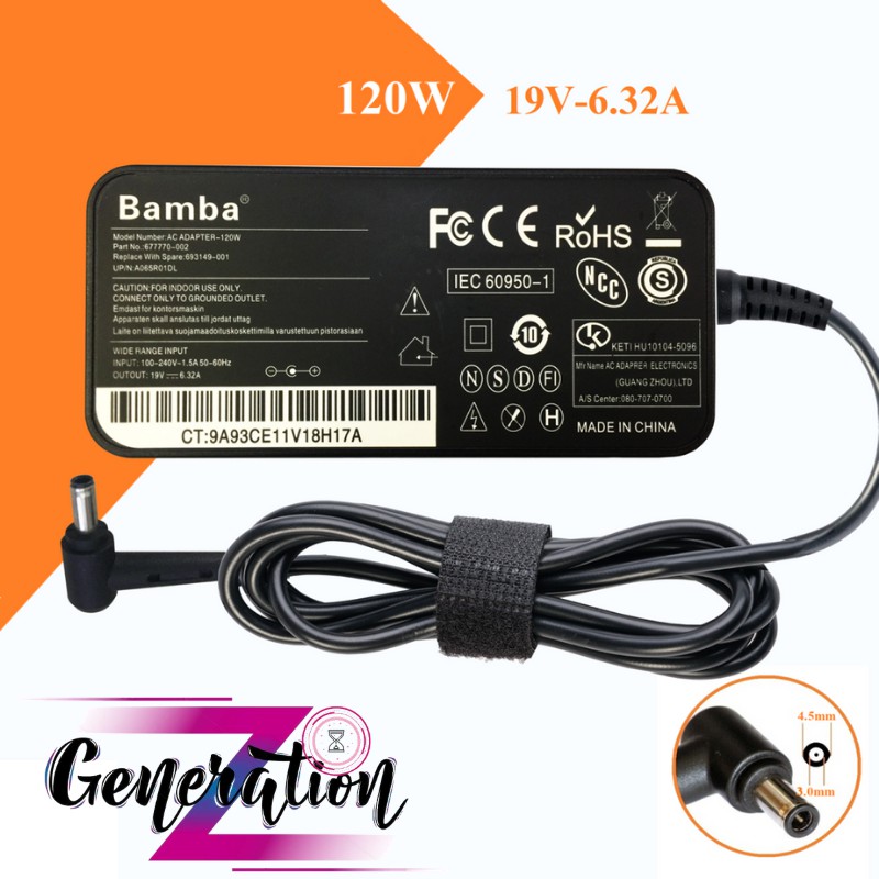 BỘ SẠC LAPTOP ASUS 19V - 6.32A - ADAPTER ASUS 19V - 6.32A